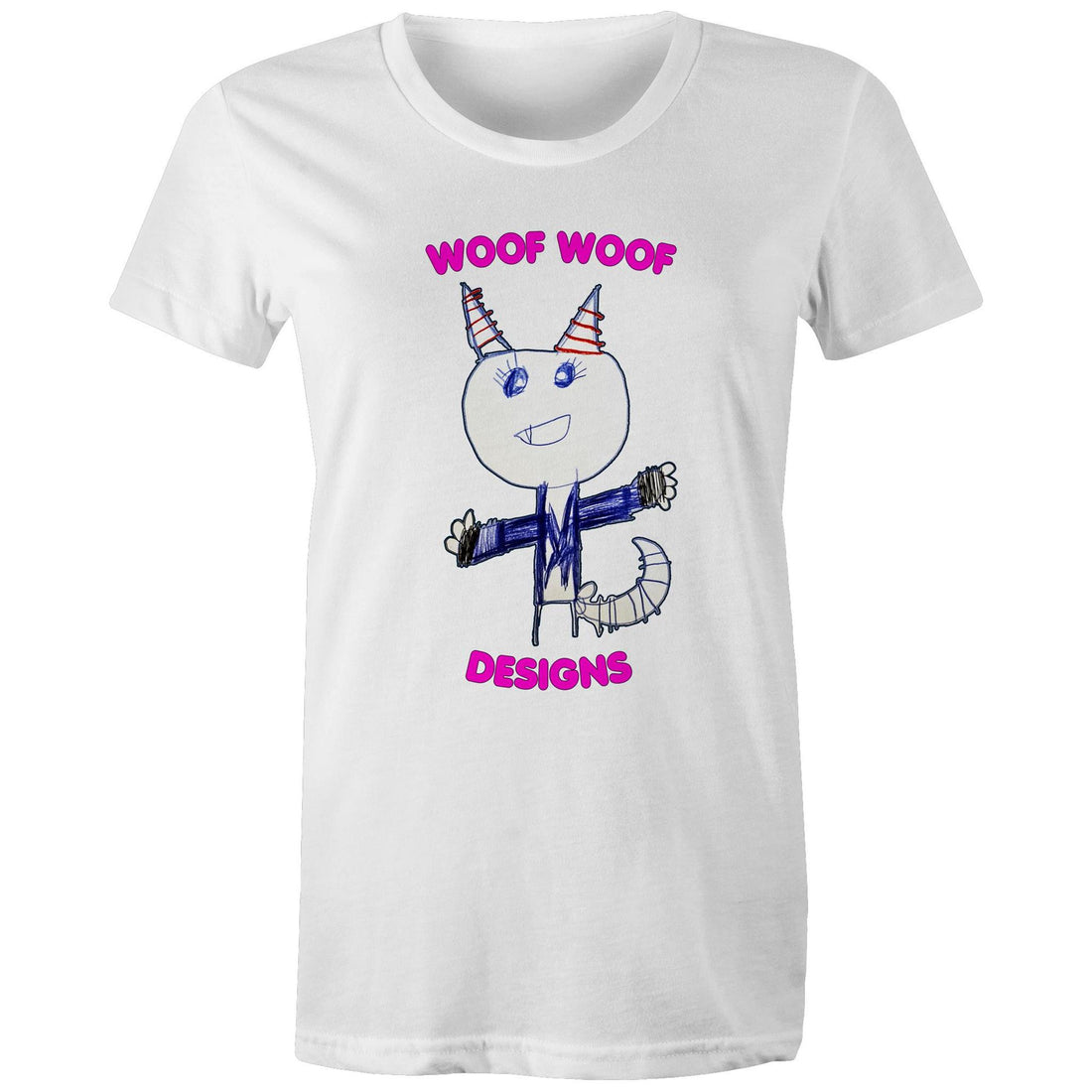 Knowy artwork by Sikiraa on women’s as colour maple tee, White