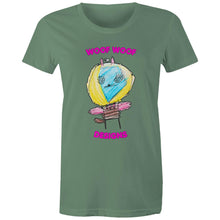 Load image into Gallery viewer, Space Ranger Cat - AS Colour - Women&#39;s Maple Tee
