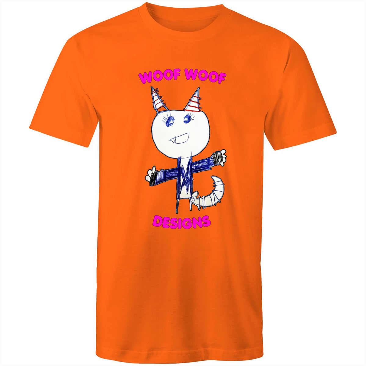 Knowy artwork by Sikiraa on men’s as colour staple t-shirt, Orange
