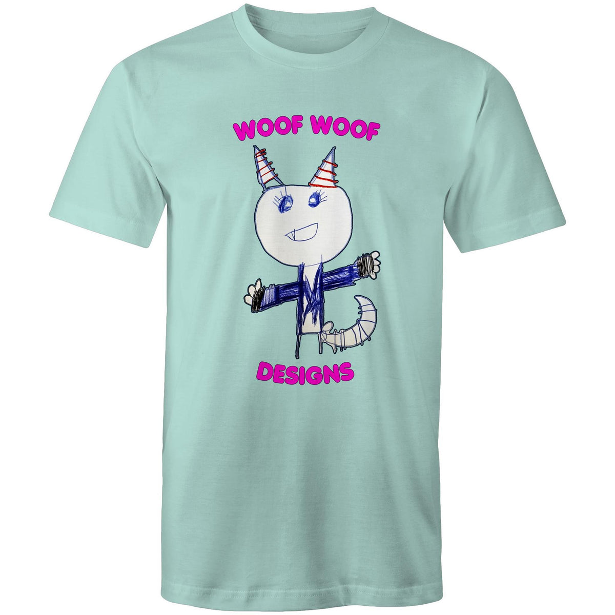 Knowy artwork by Sikiraa on men’s as colour staple t-shirt, Aqua
