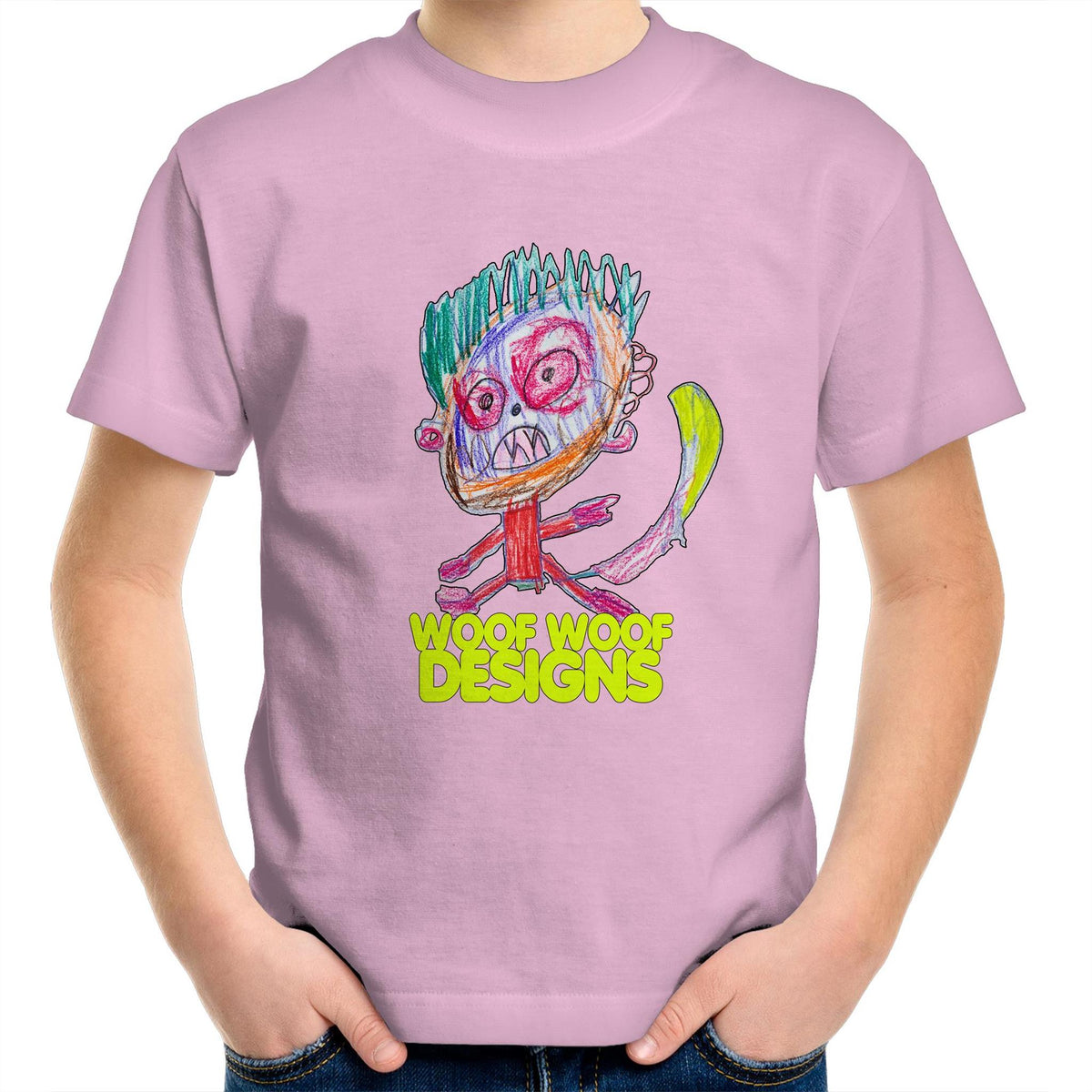 Monstro artwork by Sikiraa on sportage youth t-shirt, Pink