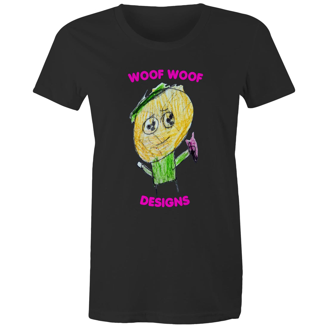 Splosy artwork by Sikiraa on women’s as colour maple tee, Black