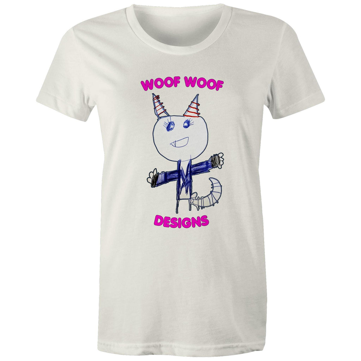 Knowy artwork by Sikiraa on women’s as colour maple tee, Natural