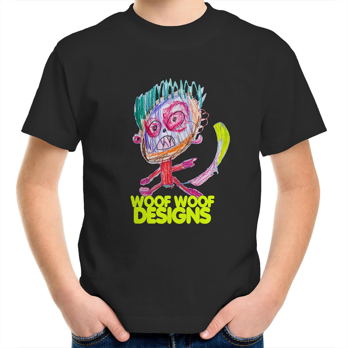 Monstro artwork by Sikiraa on sportage youth t-shirt, Black