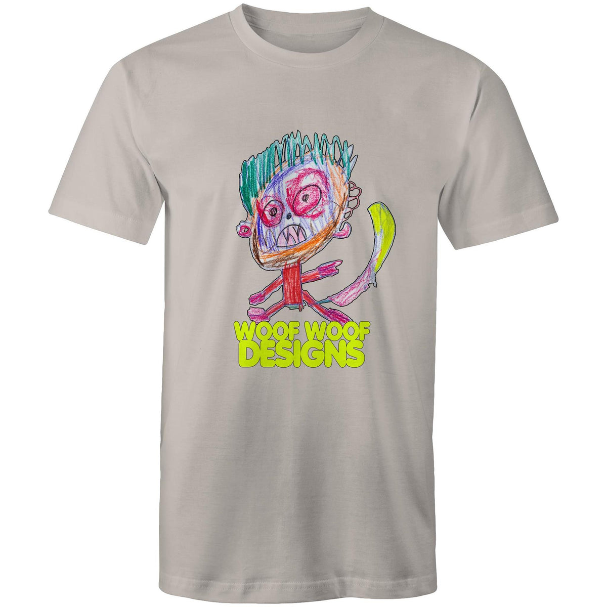 Monstro artwork by Sikiraa on men’s as colour staple t-shirt, Light Grey