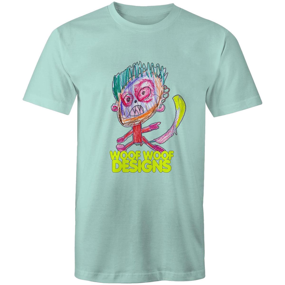 Monstro artwork by Sikiraa on men’s as colour staple t-shirt, Aqua