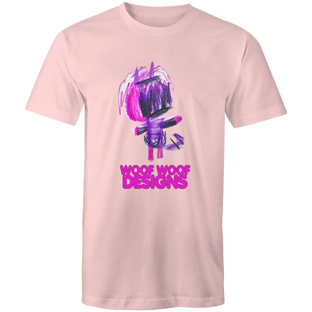 Purplee artwork by Sikiraa on men’s as colour staple t-shirt, Pink