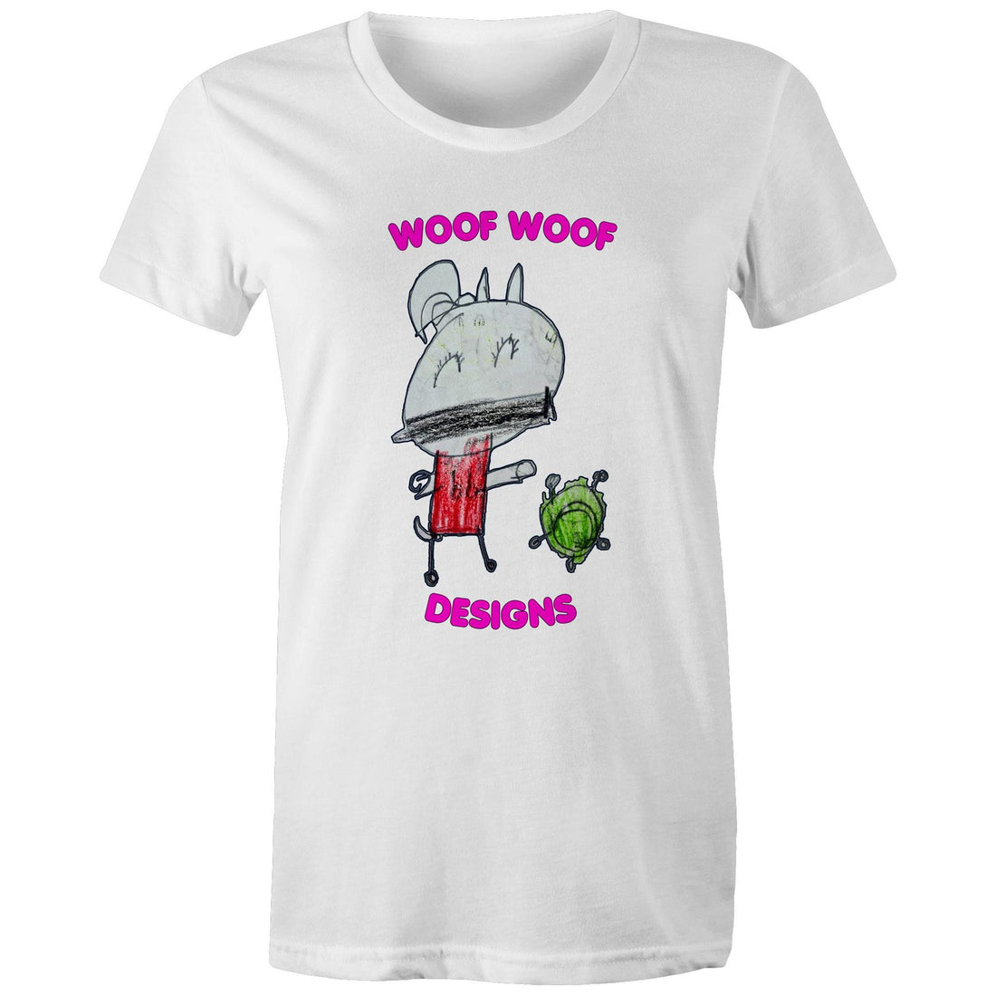 Coriny artwork by Sikiraa on women’s as colour maple tee, White