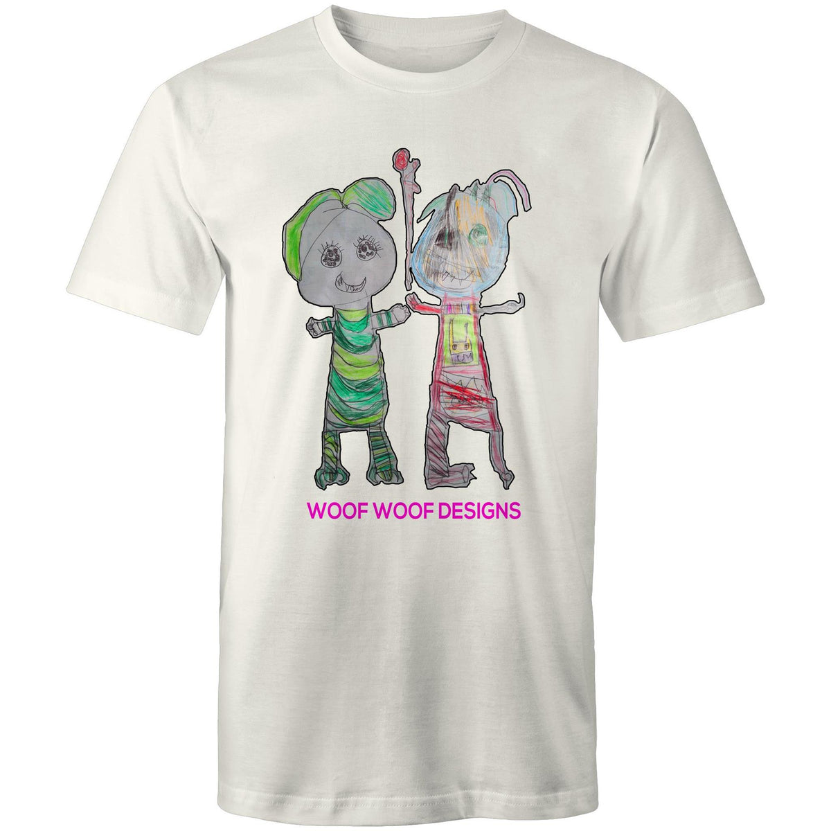 Narni & Robo artwork by Sikiraa on men’s as colour staple t-shirt, Natural