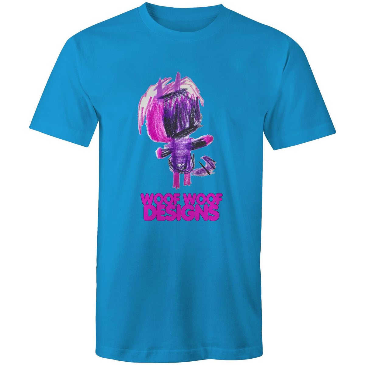 Purplee artwork by Sikiraa on men’s as colour staple t-shirt, Arctic Blue
