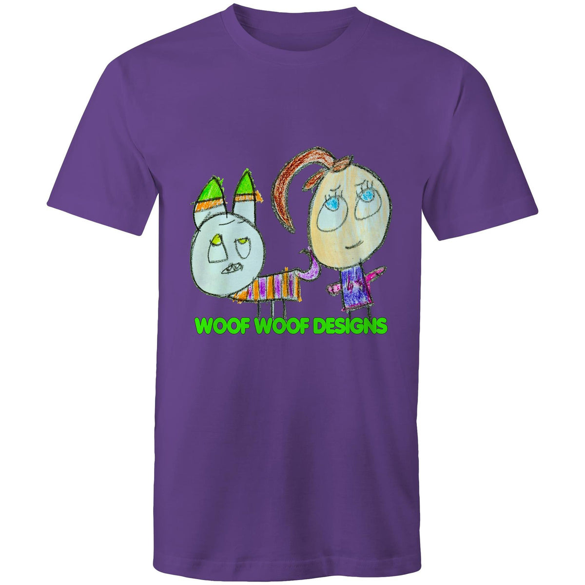 Caddy & Jade artwork by Sikiraa on men’s as colour staple t-shirt, Purple