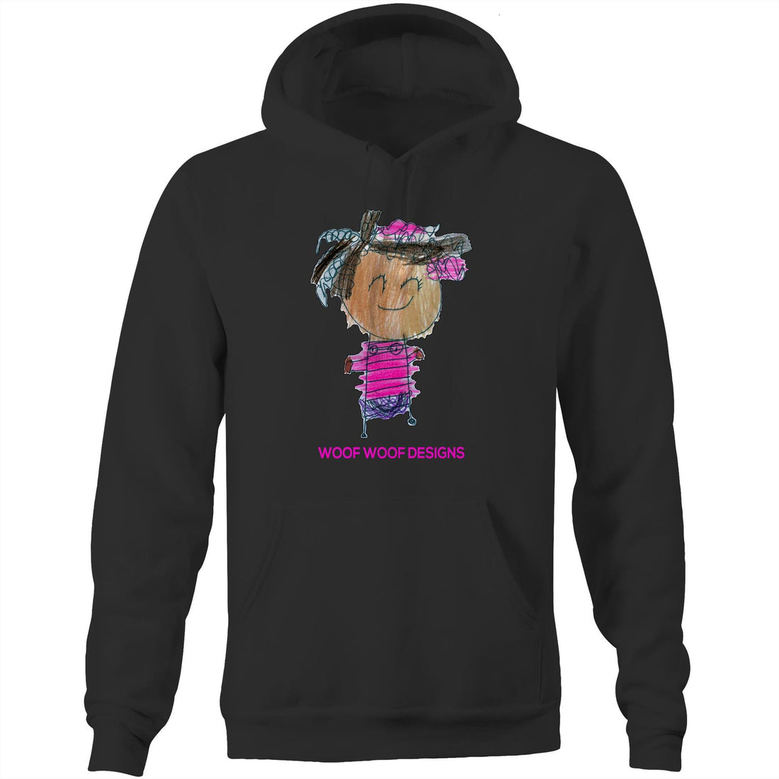Party Siki artwork by Sikiraa on as colour stencil hoodie, Black