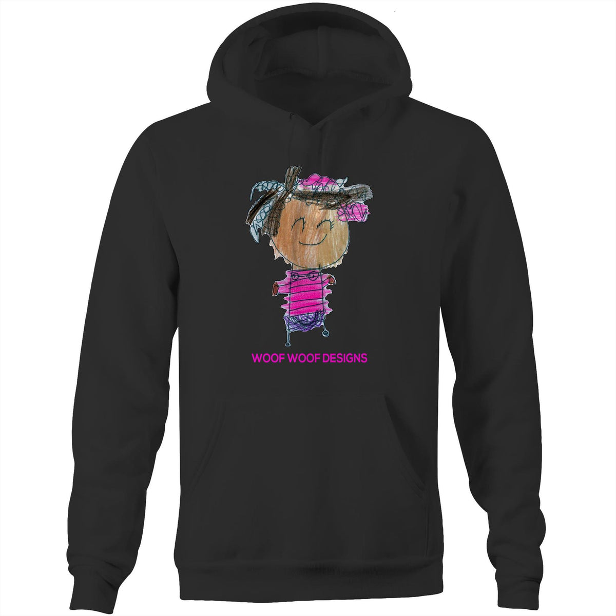 Party Siki artwork by Sikiraa on as colour stencil hoodie, Black