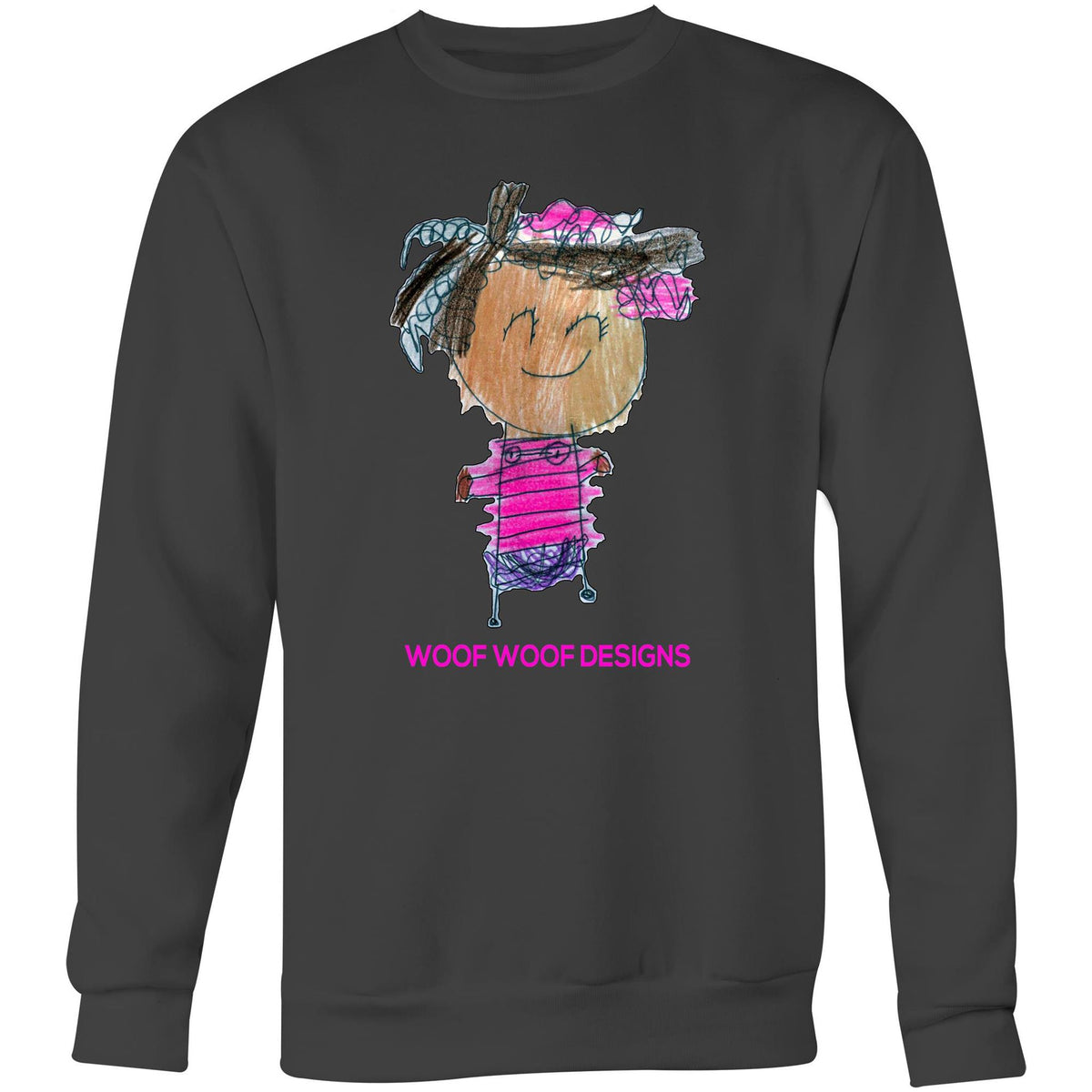 Party Siki artwork by Sikiraa on as colour united sweatshirt, Coal