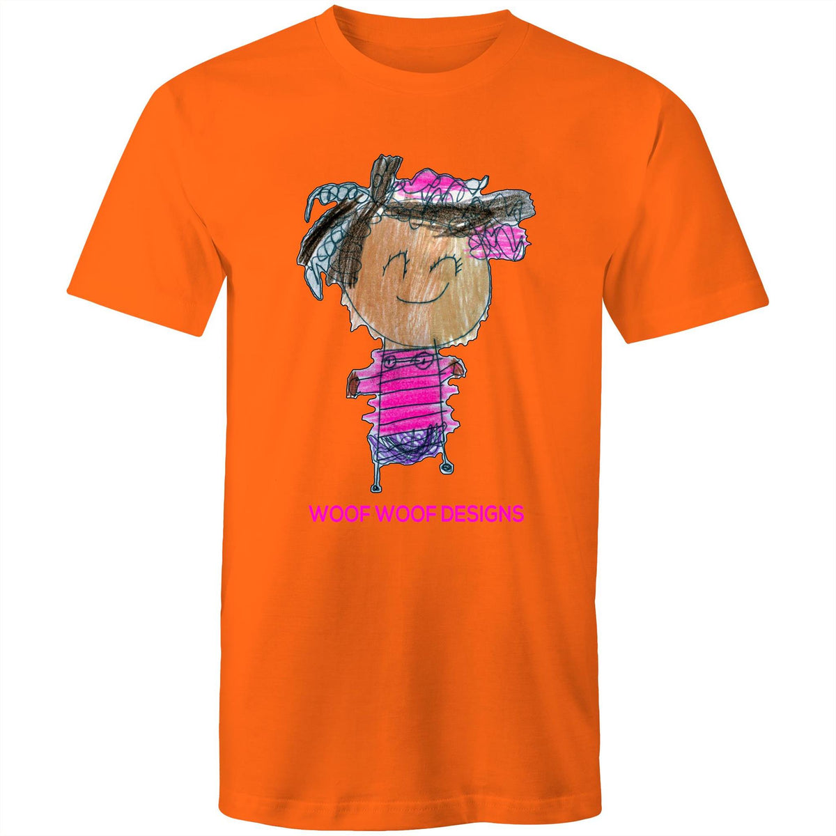 Party Siki artwork by Sikiraa on men’s as colour staple t-shirt, Orange
