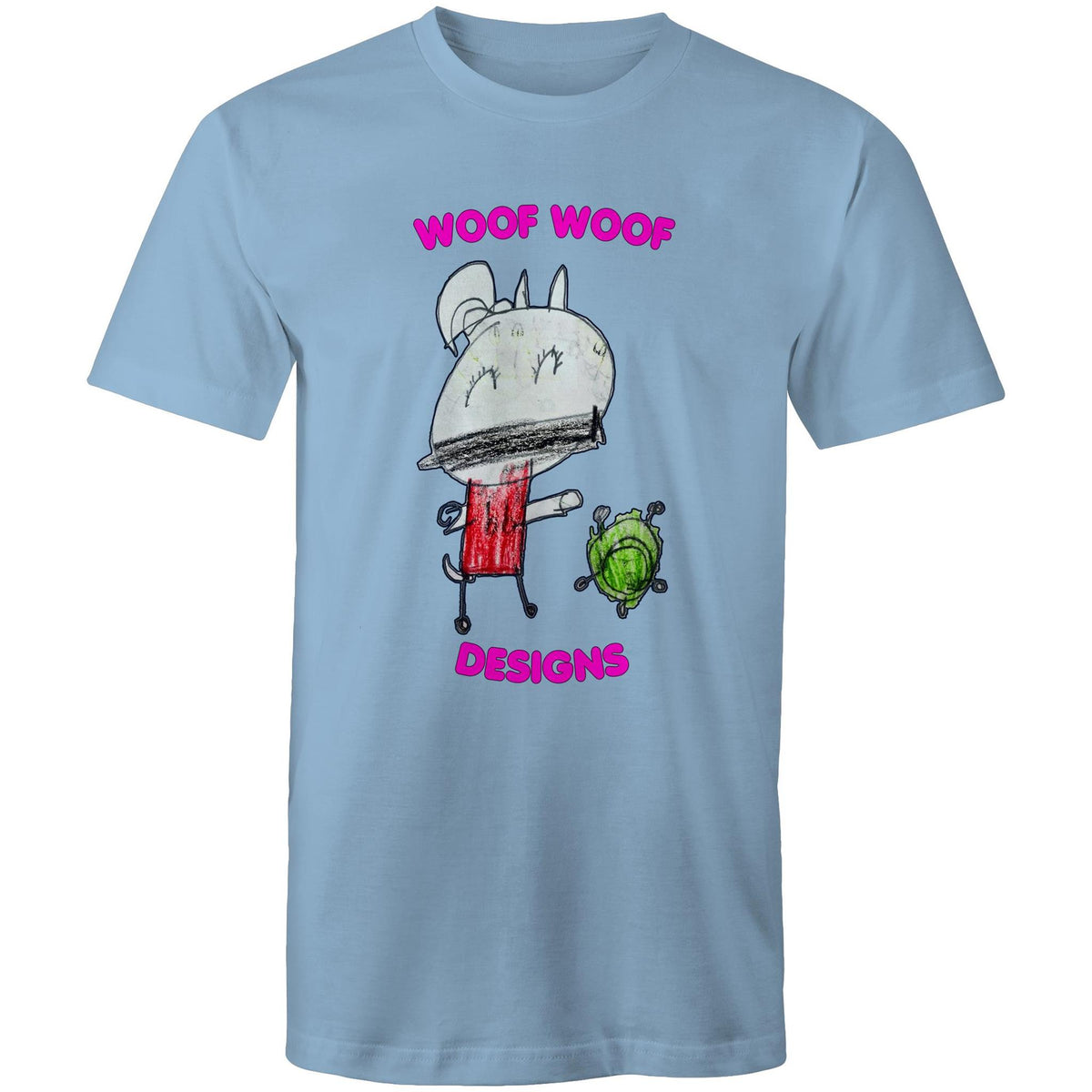Coriny artwork by Sikiraa on men’s as colour staple t-shirt, Carolina Blue