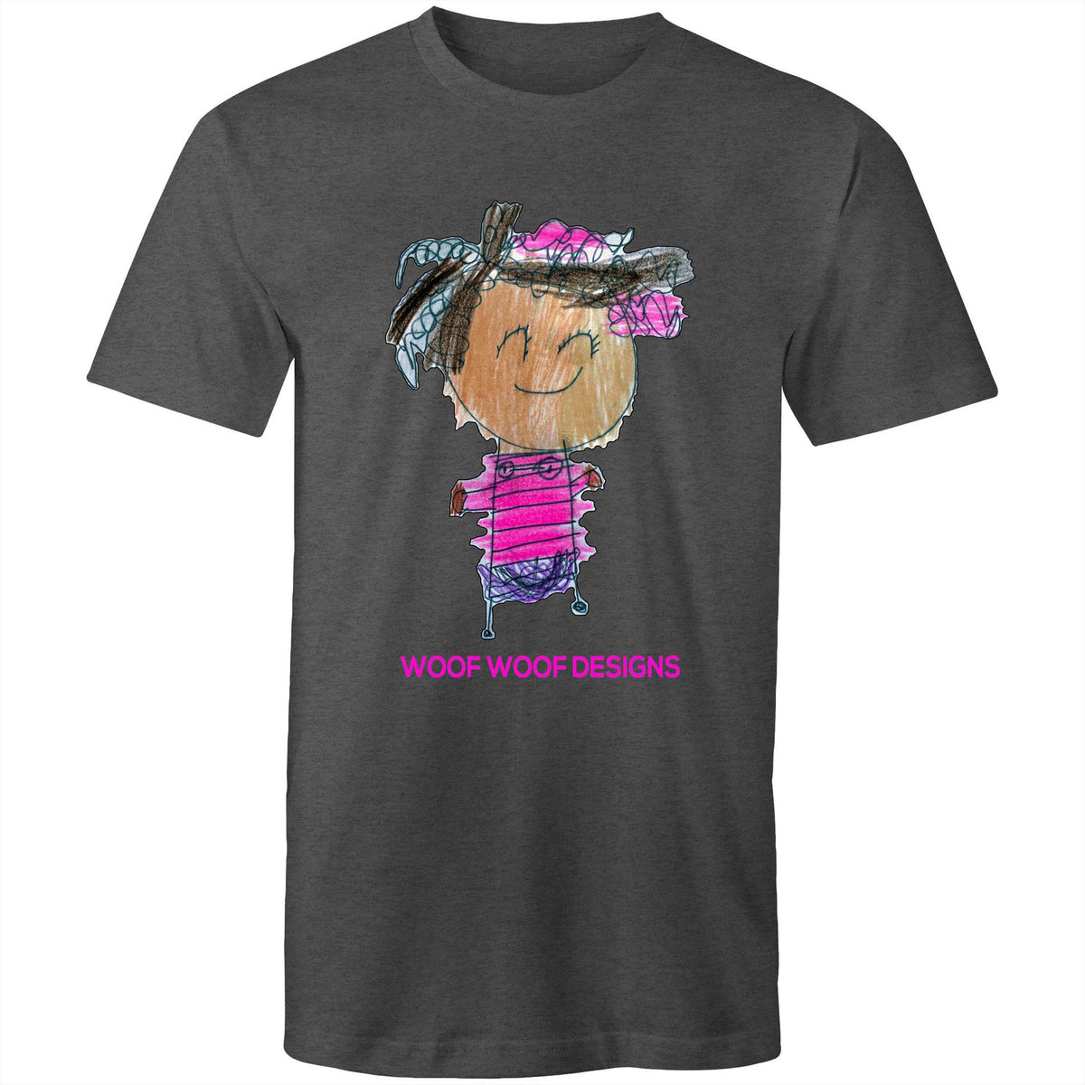 Party Siki artwork by Sikiraa on men’s as colour staple t-shirt, Asphalt Marle