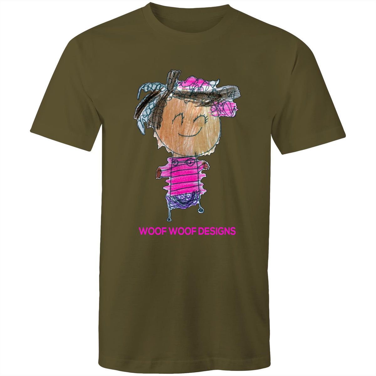 Party Siki artwork by Sikiraa on men’s as colour staple t-shirt, Army Green