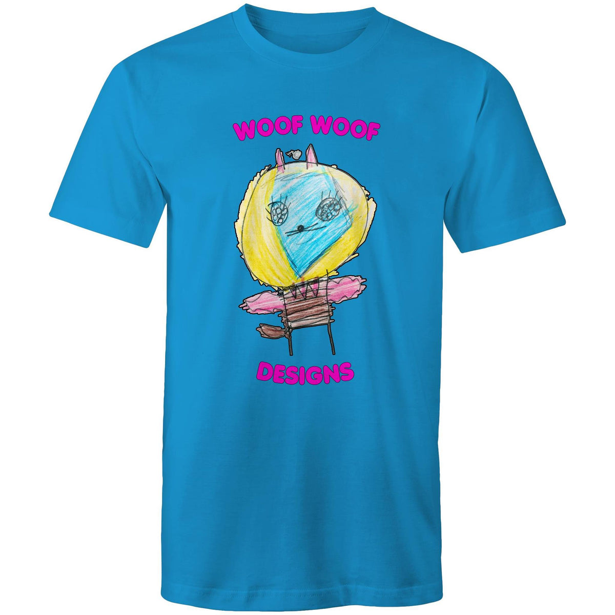 Space Ranger Cat artwork by Sikiraa on men’s as colour staple t-shirt, Arctic Blue