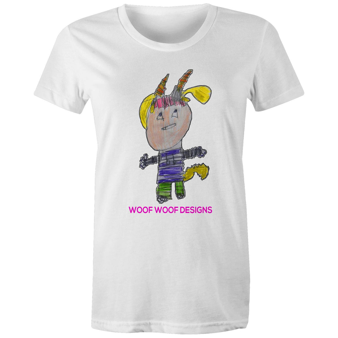 Kenya artwork by Sikiraa on women’s as colour maple tee, White