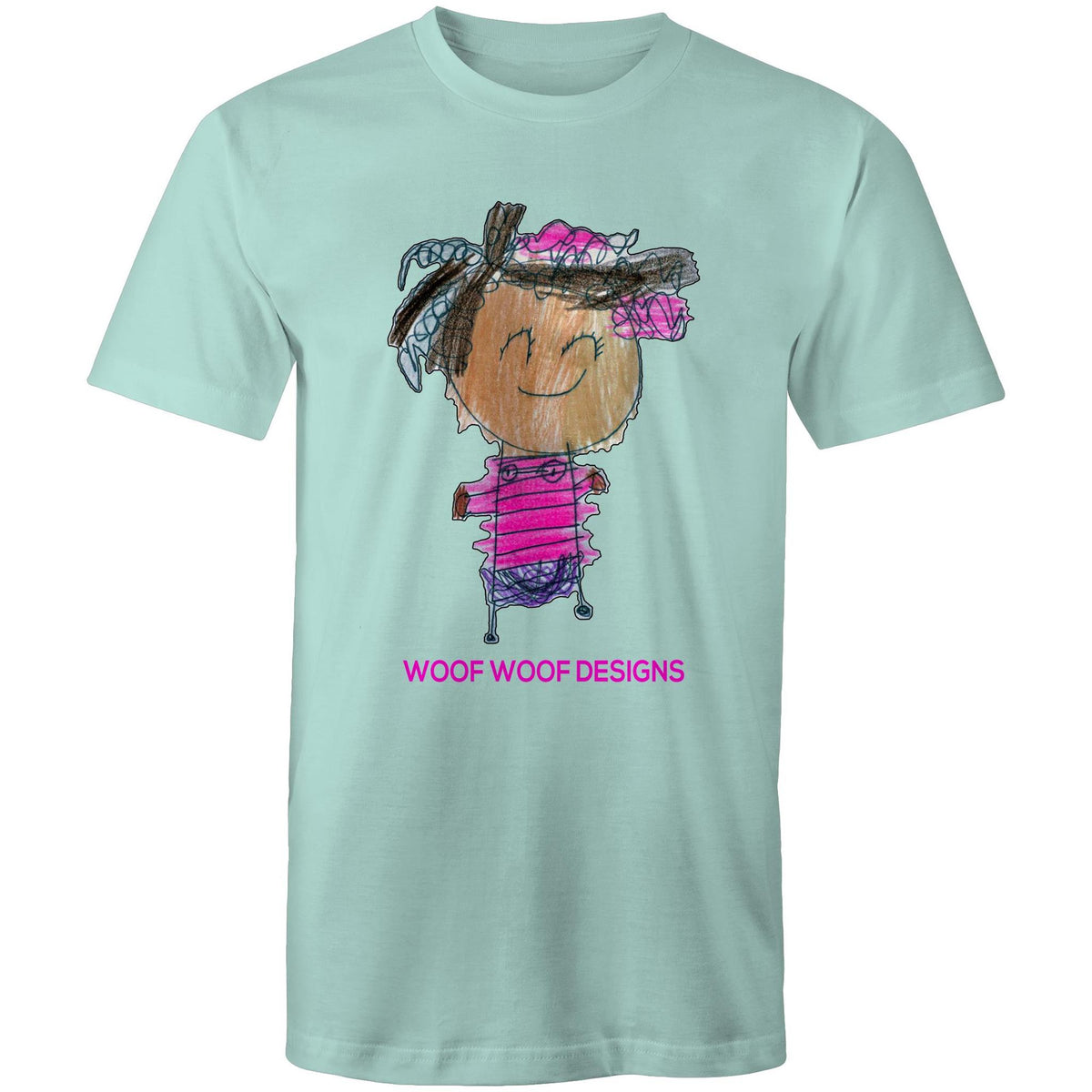 Party Siki artwork by Sikiraa on men’s as colour staple t-shirt, Aqua