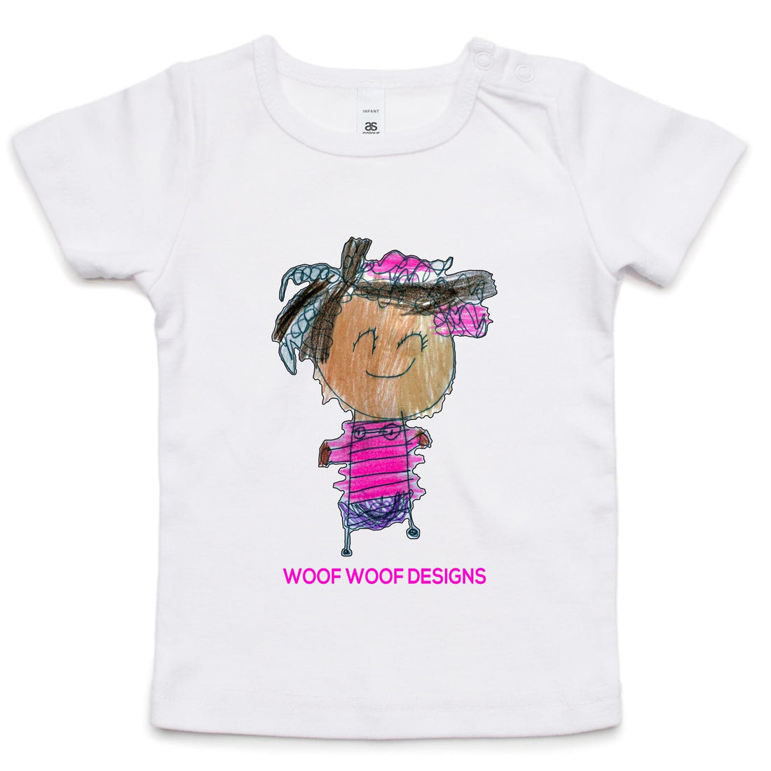 Party Siki artwork by Sikiraa on as colour infant wee tee, White