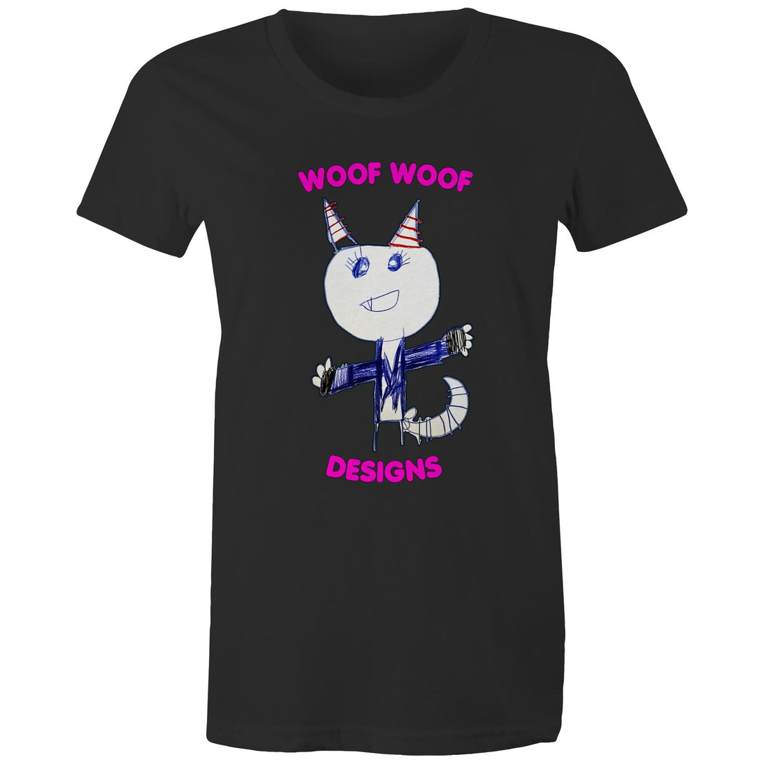 Knowy artwork by Sikiraa on women’s as colour maple tee, Black